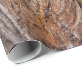 Papier Cadeau Bois rustique (Coin rond)