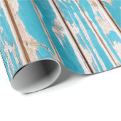 Papier Cadeau Bois rustique  (Coin rond)