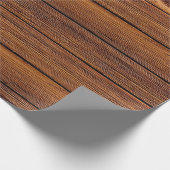 Papier Cadeau Bois rustique de grange (Coin)