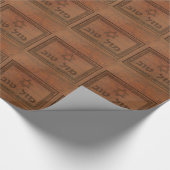Papier Cadeau Bois sculpté Mazel Tov (Coin)