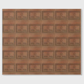 Papier Cadeau Bois sculpté Mazel Tov (Plat)