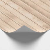 Papier Cadeau Bois Tan Rustique (Coin)