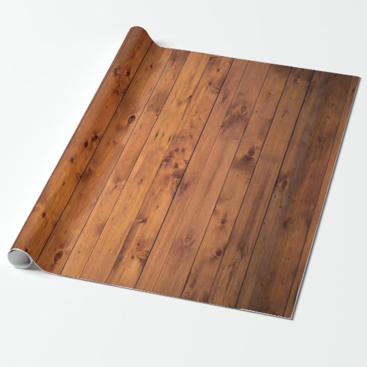 Papier Cadeau Bois texturé Brown  (Déroulé)