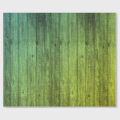 Papier Cadeau bois vert (Plat)