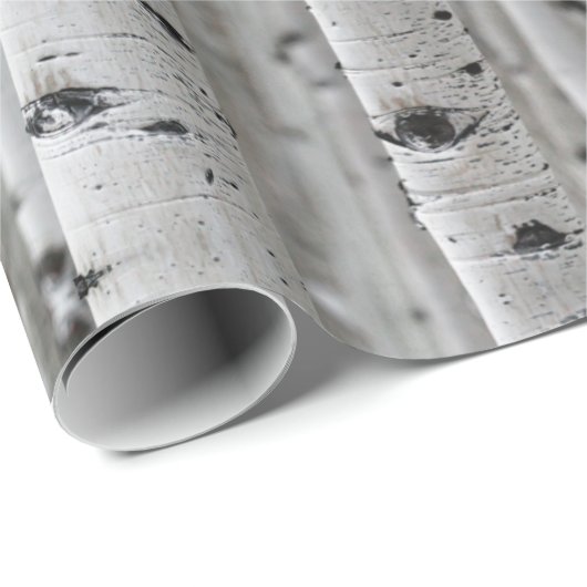 Papier Cadeau Boiseries, noir & blanc (Coin rond)