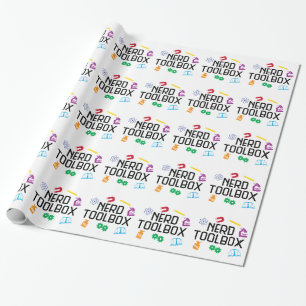 Papier Cadeau Boîte à outils nerd