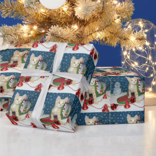 Papier Cadeau Boîte aux lettres de la carte de Noël de Deaglan (