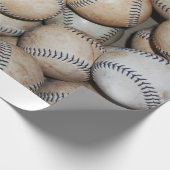 Papier Cadeau Boîte de Baseballs (Coin)