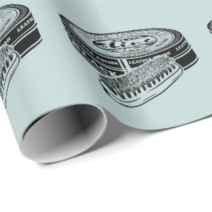 Papier Cadeau Boite de cirage à chaussures noires