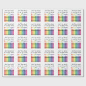 Papier Cadeau Boîte de crayons (Plat)