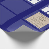 Papier Cadeau Boîte téléphonique publique de police (Coin)