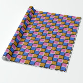 Papier Cadeau Boîtes à motifs abstraits (Déroulé)