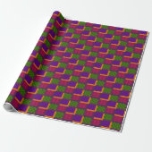Papier Cadeau Boîtes à motifs abstraits (Déroulé)
