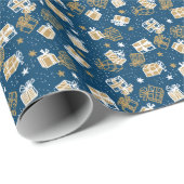 Papier Cadeau Boîtes cadeaux de vacances d'hiver Motif (Coin rond)