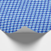 Papier Cadeau Boîtes Chrome 3-d - bleu cobalt (Coin)