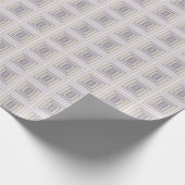 Papier Cadeau Boîtier En Lavande Grise De Chalk Conception géomé (Coin)