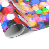 Papier Cadeau Bokeh abstract background blur (Coin rond)
