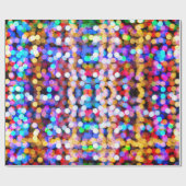 Papier Cadeau Bokeh coloré (Plat)