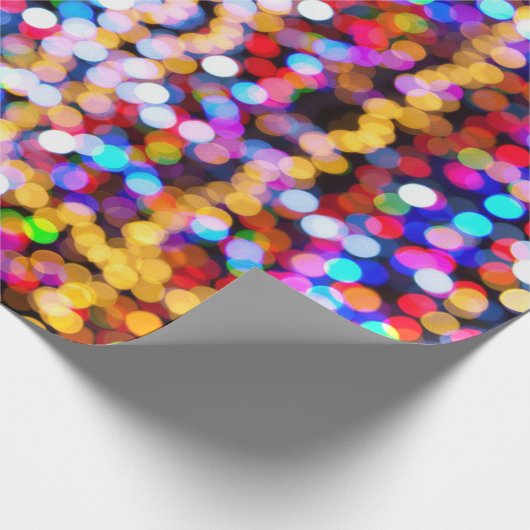 Papier Cadeau Bokeh coloré (Coin)