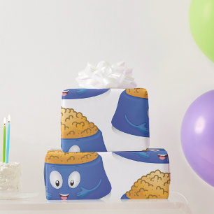 Papier Cadeau Bol alimentaire pour chien heureux