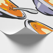 Papier Cadeau Bol soupe de tomate avec cuillère