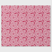 Papier Cadeau Bold & Bright Red & White Star dans un Motif vecto (Plat)