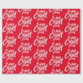 Papier Cadeau Bold Joyeux Christian Noël Letters Christian (Plat)