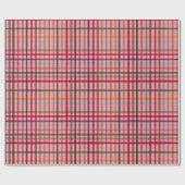 Papier Cadeau Bold Multicolour Tartan Plaid Vibrant Check  (Plat)