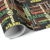 Papier Cadeau Bon Italian Irish Safari Hapanese Voyage (Coin rond)