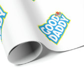 Papier Cadeau Bon papa bleu (Coin rond)