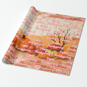 Papier Cadeau Bon thanksgiving moderne Belle automne