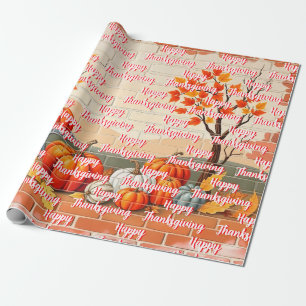 Papier Cadeau Bon thanksgiving Populaire Belle automne