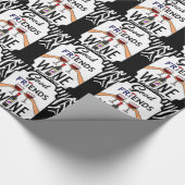 Papier Cadeau Bon vin d'amis (Coin)