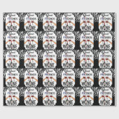 Papier Cadeau Bon vin d'amis (Plat)