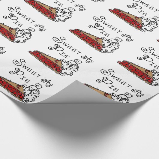 Papier Cadeau Bonbon comme tarte (Coin)