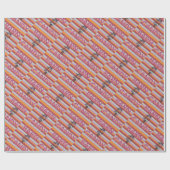 Papier Cadeau bonbon de grange (Plat)