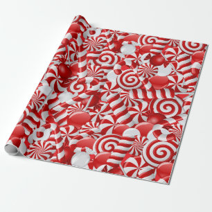 Papier Cadeau Bonbon de menthe poivrée