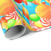 Papier Cadeau Bonbons (Coin rond)