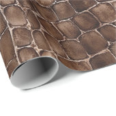 Papier Cadeau Bonbons au chocolat Brown crémeux Anniversaire (Coin rond)