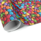 Papier Cadeau Bonbons aux cartons colorés (Coin rond)