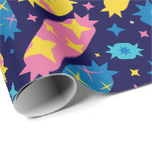Papier Cadeau Bonbons bonbons. (Coin rond)