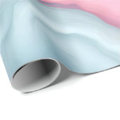 Papier Cadeau Bonbons de coton Abstrait (Coin rond)