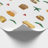 Papier Cadeau Bonbons et gui à Noël (Coin)