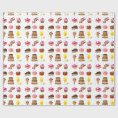 Papier Cadeau Bonbons et sucreries (Plat)