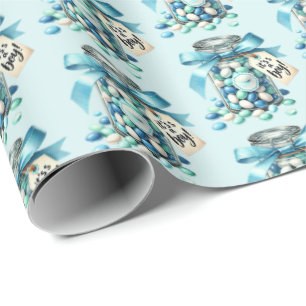 Papier Cadeau Bonbons garçons amusants baby shower buffet carrel