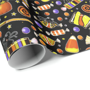 Papier Cadeau Bonbons Halloween Trick-or-treat