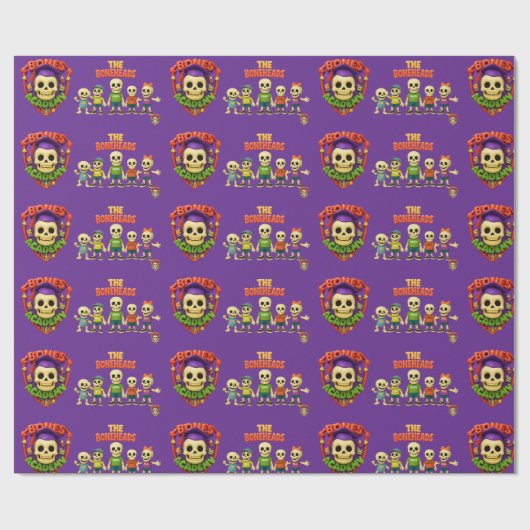 Papier cadeau Bones Academy™ (Plat)