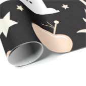 Papier Cadeau  Bonfire Celebration Design (Coin rond)