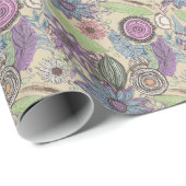 Papier Cadeau Bonheur Botanique (Coin rond)