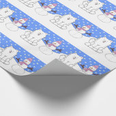 Papier Cadeau Bonhomme de neige du Samoyed N (Coin)